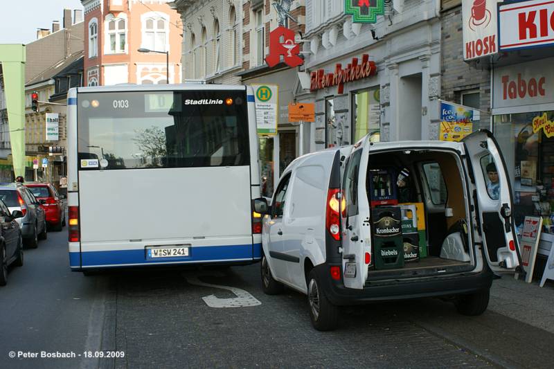 WSW Bus 0103 - Unfall