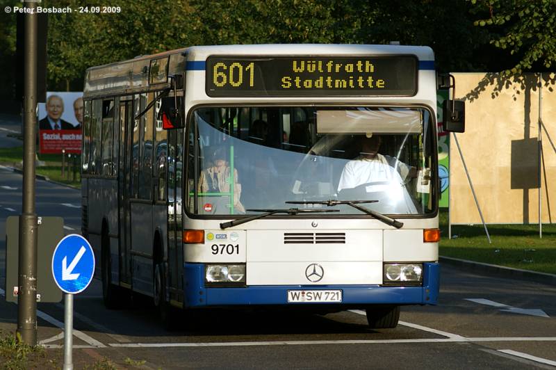 WSW Bus mit Trauerflor 9701