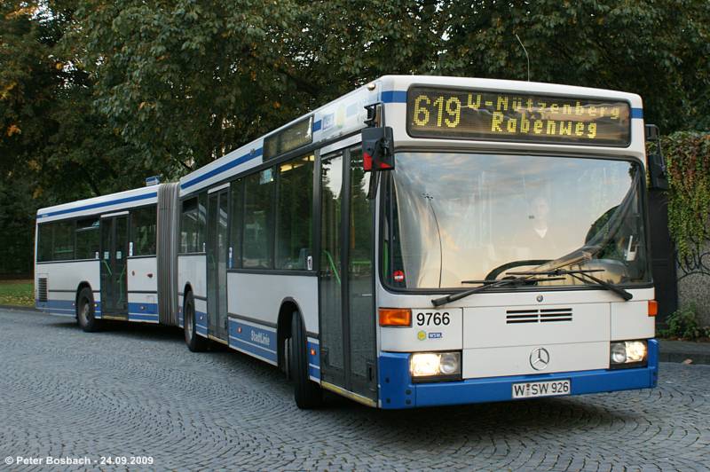 WSW Bus mit Trauerflor 9766